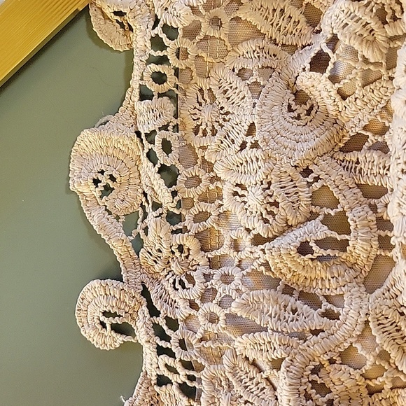 Crochet Beige Skirt Size XL - Picture 3 of 4